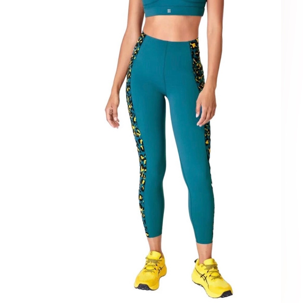 Sweaty Betty Power Leopard Panel High Waist Workout Leggings